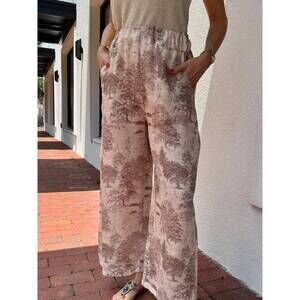 NEW SCANDAL ITALY lion safari pant in rose beige